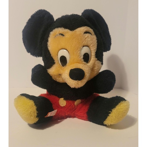 Disney Other - Vintage 80s Mickey Mouse 9" Disney Plush R Dakin Ground NutShell Stuffed Clean